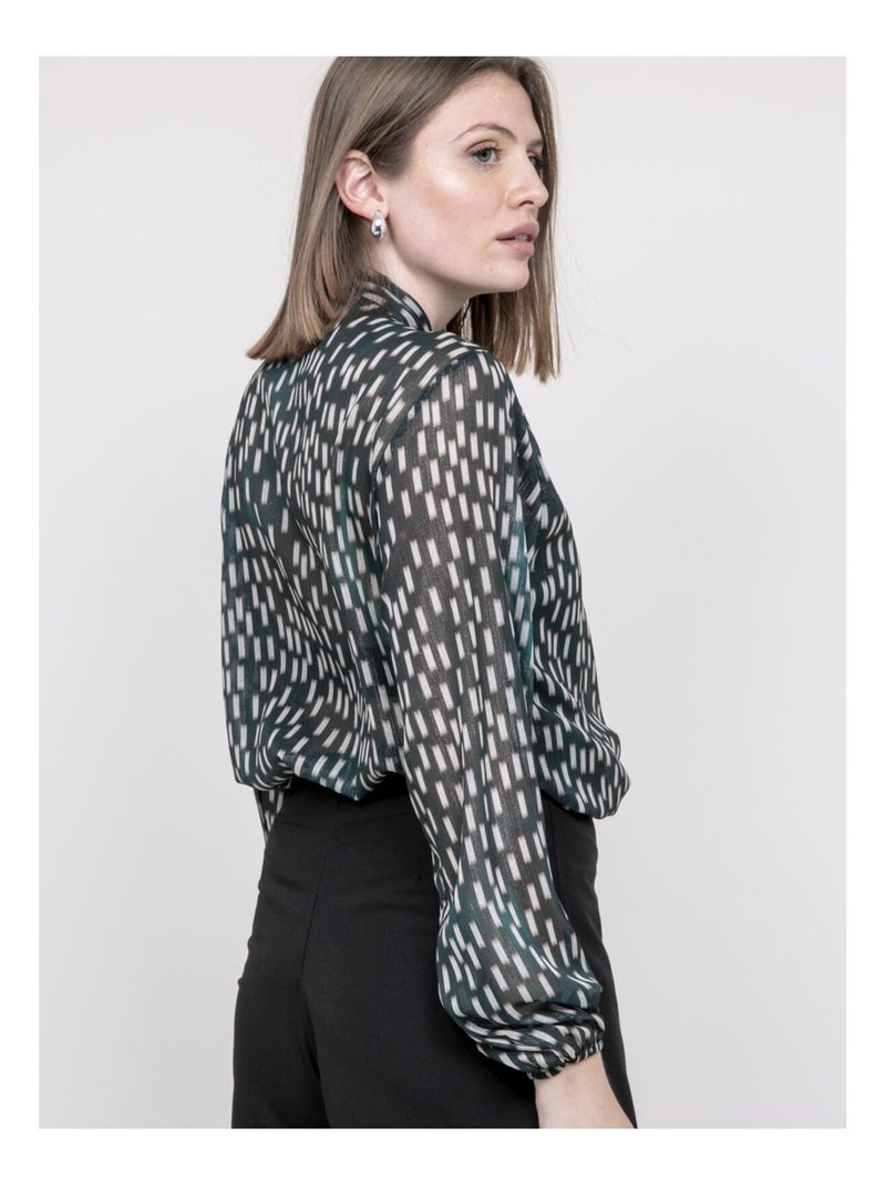 Blouse imprimée ODIVINE Vert - Kiabi