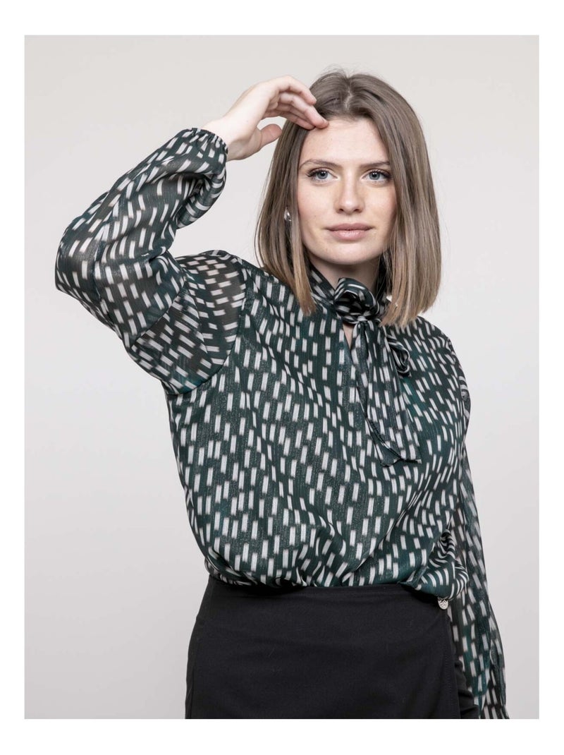 Blouse imprimée ODIVINE Vert - Kiabi