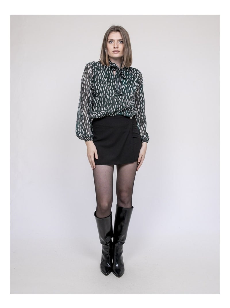 Blouse imprimée ODIVINE Vert - Kiabi