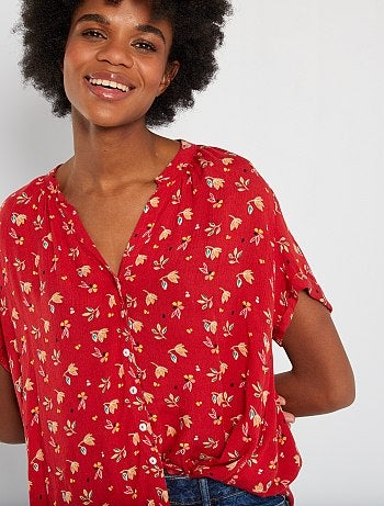Blouse imprimée 'fleurs'
