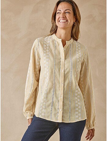 Blouse incrustations broderie anglaise - DAXON