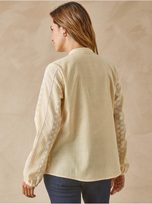 Blouse incrustations broderie anglaise - DAXON - Kiabi Blouse incrustations broderie anglaise - DAXON - Kiabi