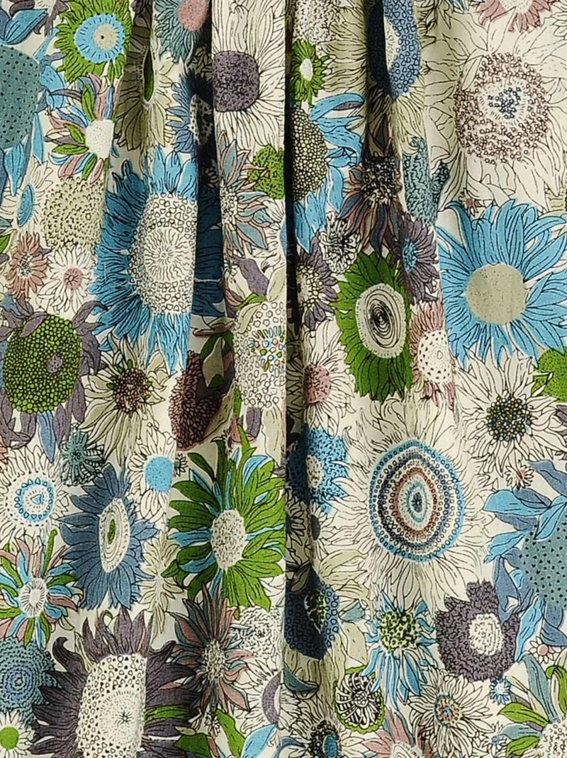 Blouse Intersaison    Fleurie   Col Smocks  CHIMENE - La Faute à Voltaire Marron - Kiabi