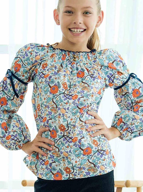 Blouse Intersaison Fleurie Liberty CHIMENE - La Faute à Voltaire - Kiabi Blouse Intersaison Fleurie Liberty CHIMENE - La Faute à Voltaire - Kiabi