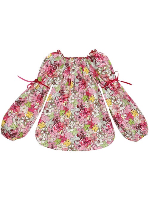 Blouse Intersaison Fleurie   Liberty   Col Smocks  CHIMENE - La Faute à Voltaire - Kiabi