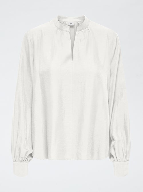 Blouse 'JDY' col V uni - Kiabi