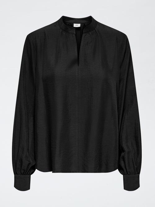 Blouse 'JDY' col V uni - Kiabi