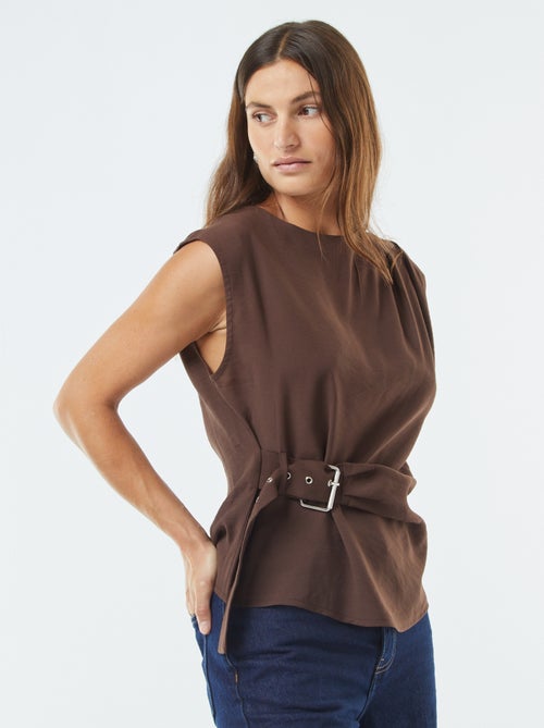 Blouse large avec boucle intégrée - Kiabi