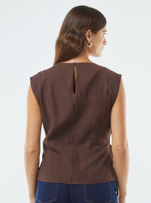 Blouse large avec boucle intégrée - Kiabi