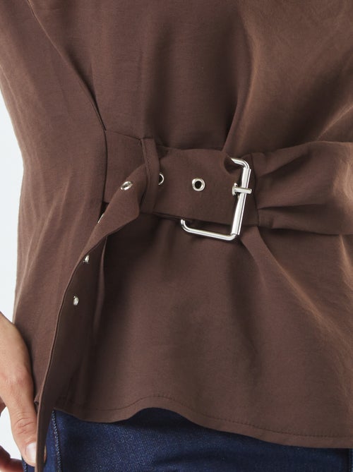 Blouse large avec boucle intégrée - Kiabi