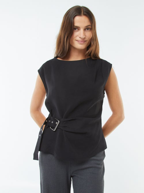 Blouse large avec boucle intégrée - Kiabi