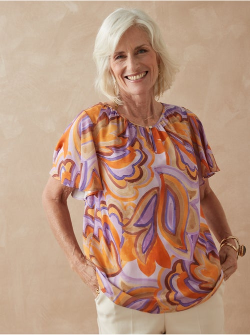 Blouse larges manches papillon - DAXON - Kiabi