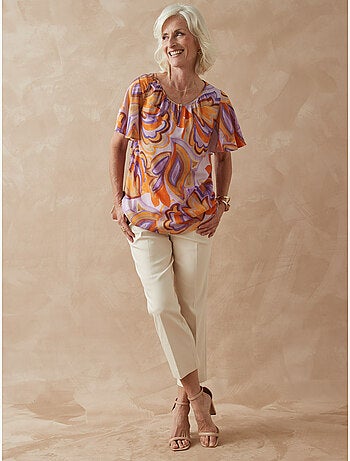 Blouse larges manches papillon