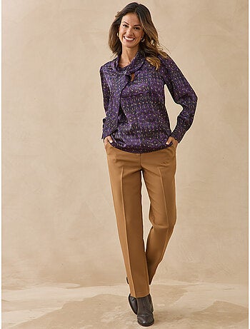 Blouse lavalilière en satin - DAXON