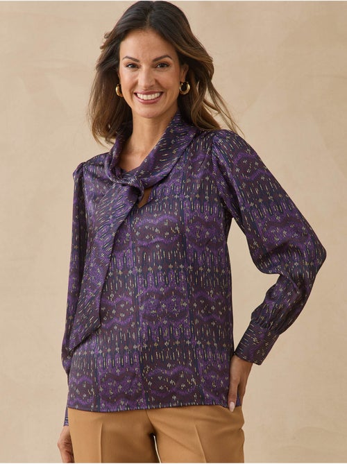 Blouse lavalilière en satin - DAXON - Kiabi Blouse lavalilière en satin - DAXON - Kiabi