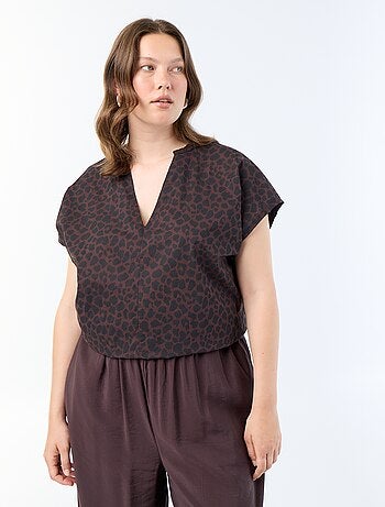 Blouse légère à manches courtes