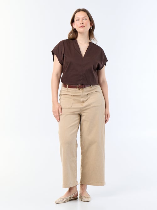 Blouse légère à manches courtes - Kiabi