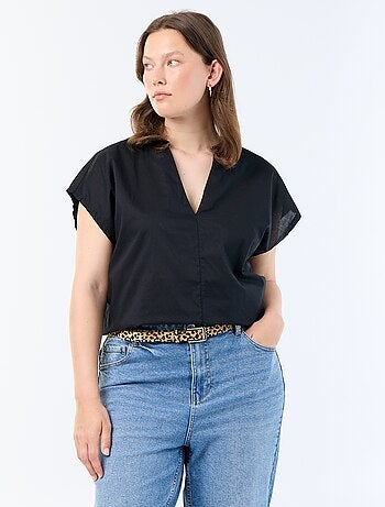 Blouse légère à manches courtes