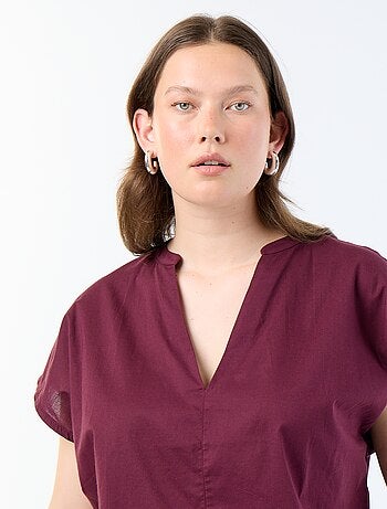 Blouse légère à manches courtes