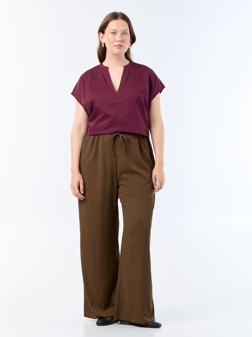 Blouse légère à manches courtes - Kiabi Blouse légère à manches courtes - Kiabi