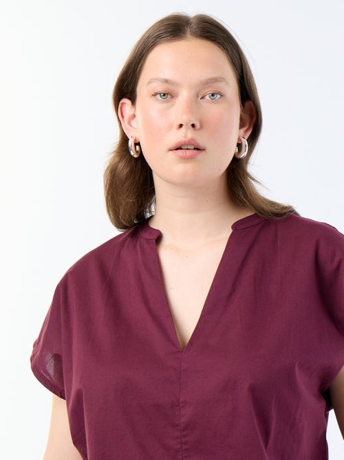Blouse légère à manches courtes - Kiabi Blouse légère à manches courtes - Kiabi