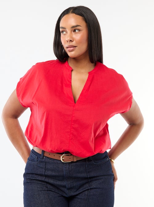 Blouse légère à manches courtes - Kiabi