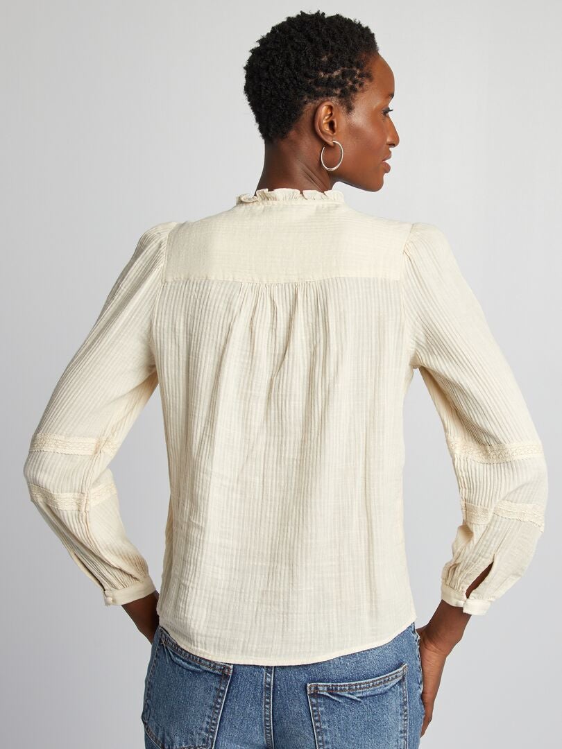 Chemise De Pêche Magellan Outdoors Manches Longues Beige Taille 2XL, Ventilée