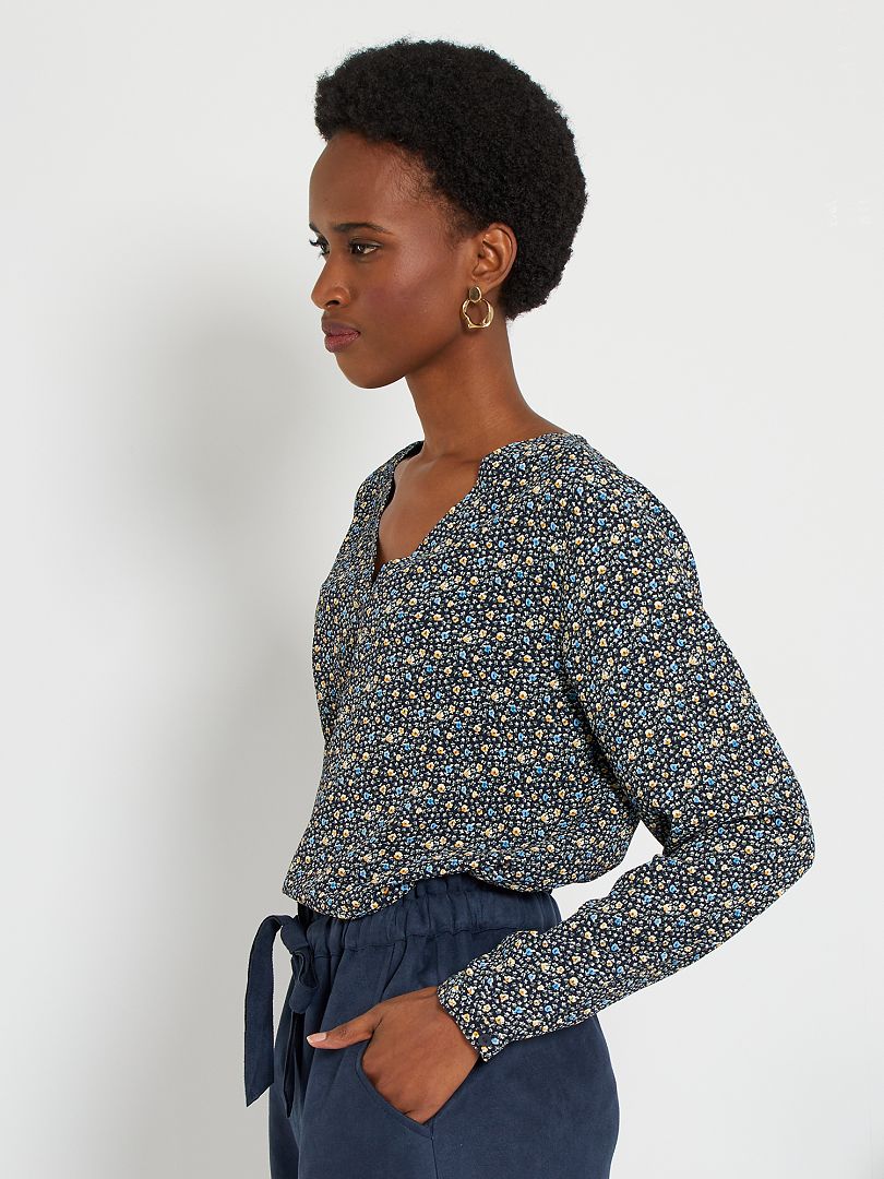 Blouse Femme Légère Taille 50 – En Viscose Rouge, Manches 3/4 | Style Tunique Décontractée | Neuve Avec étiquettes