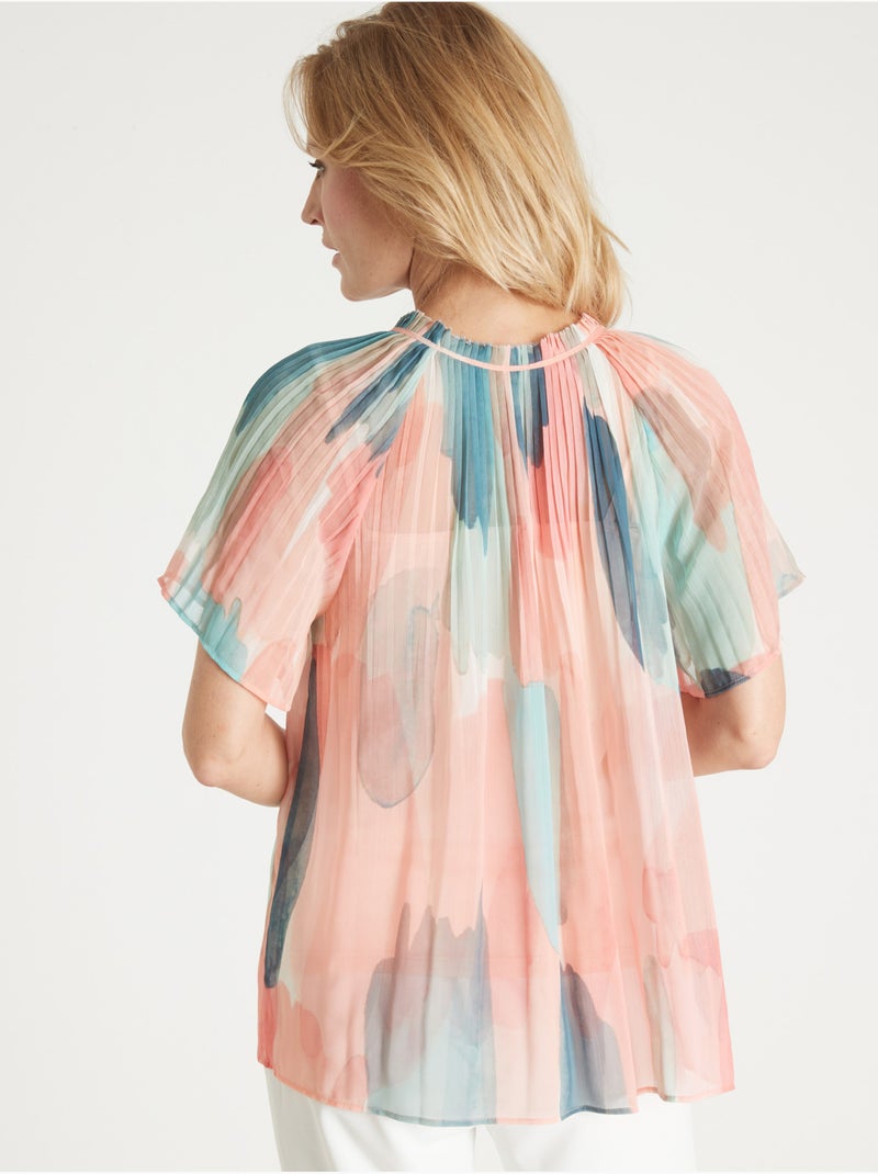 Blouse légère manches papillon - DAXON Rose - Kiabi