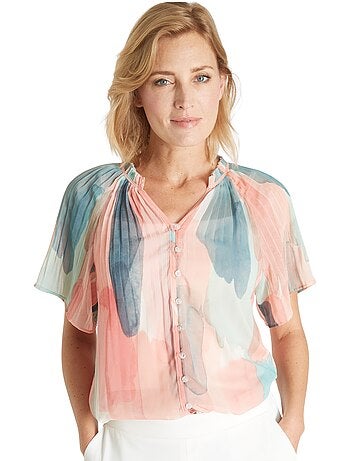 Blouse légère manches papillon