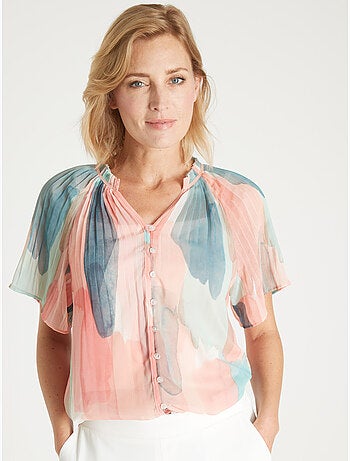 Blouse légère manches papillon