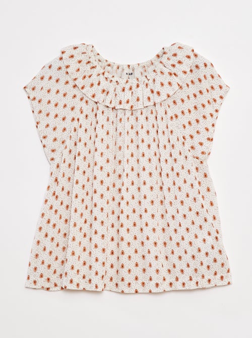 Blouse légère sans manches unie - Kiabi