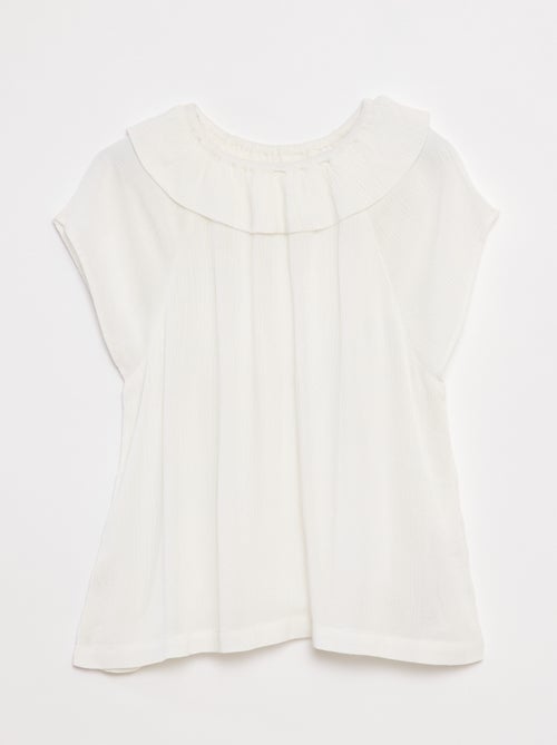 Blouse légère sans manches unie - Kiabi