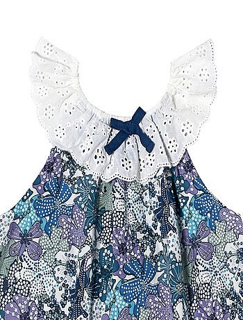 Blouse Fleurie Liberty Été Col 2-en-1 AURORE - La Faute à Voltaire