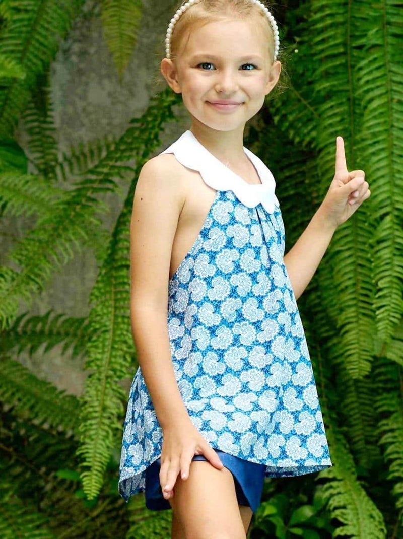 Blouse  Liberty    Tulipe - La Faute à Voltaire Bleu - Kiabi