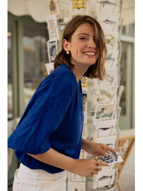 Blouse manches 3/4 - terre de marins - Kiabi