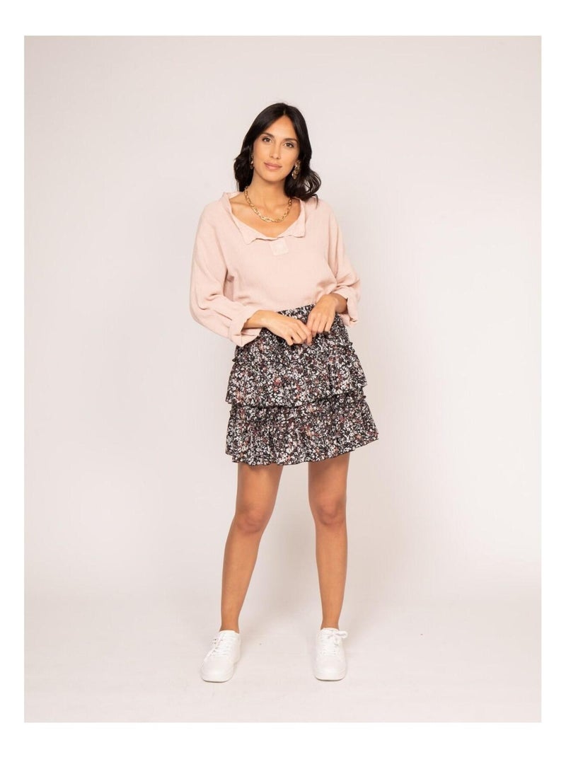 Blouse manches 3/4 FIORETA Rose - Kiabi