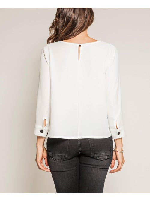 Blouse manches 3/4 orkie - Kiabi Blouse manches 3/4 orkie - Kiabi
