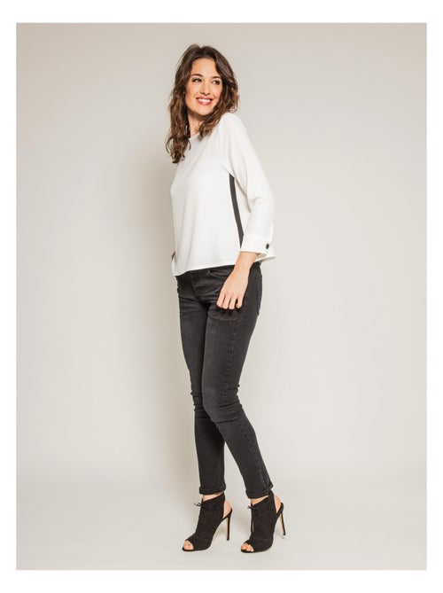 Blouse manches 3/4 orkie - Kiabi Blouse manches 3/4 orkie - Kiabi