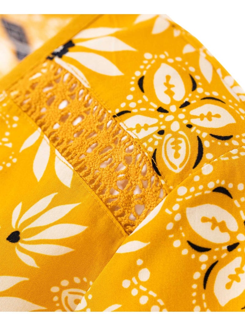 Blouse manches courtes - Terre de Marins Jaune - Kiabi