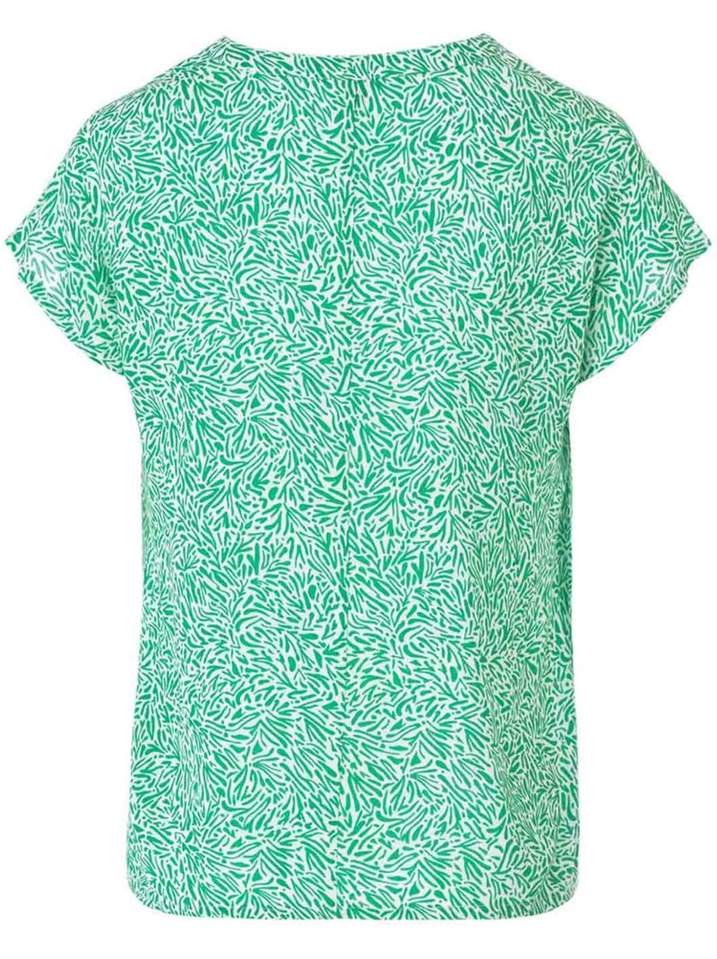 Blouse manches courtes - Terre de Marins Vert - Kiabi