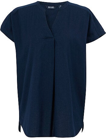 Blouse manches courtes col v rianne - regatta