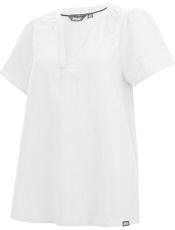Blouse manches courtes col v selen - regatta
