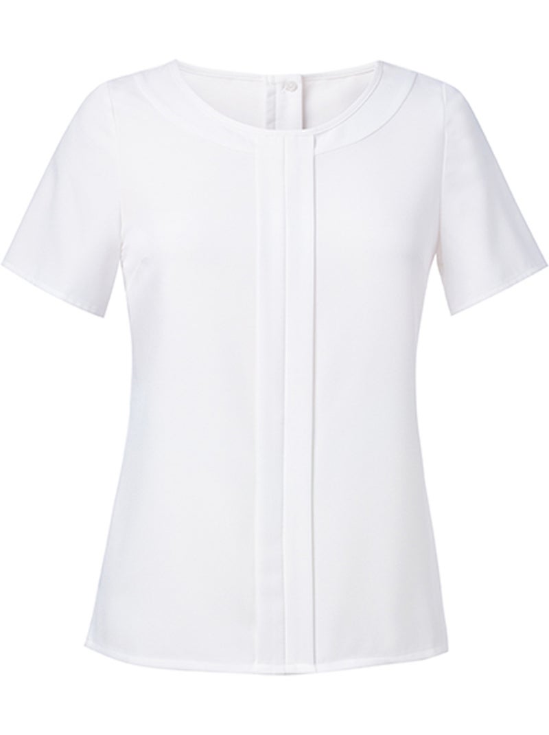 Blouse manches courtes felina - brook taverner Blanc - Kiabi
