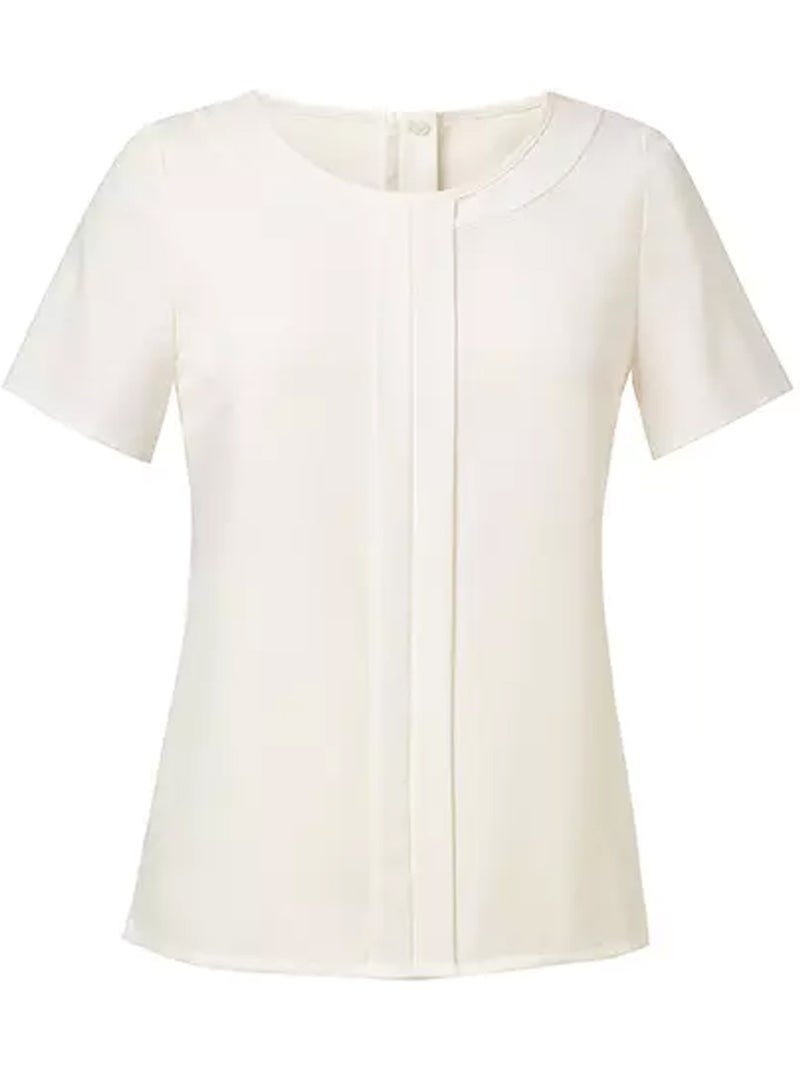 Blouse manches courtes felina - brook taverner Crème - Kiabi