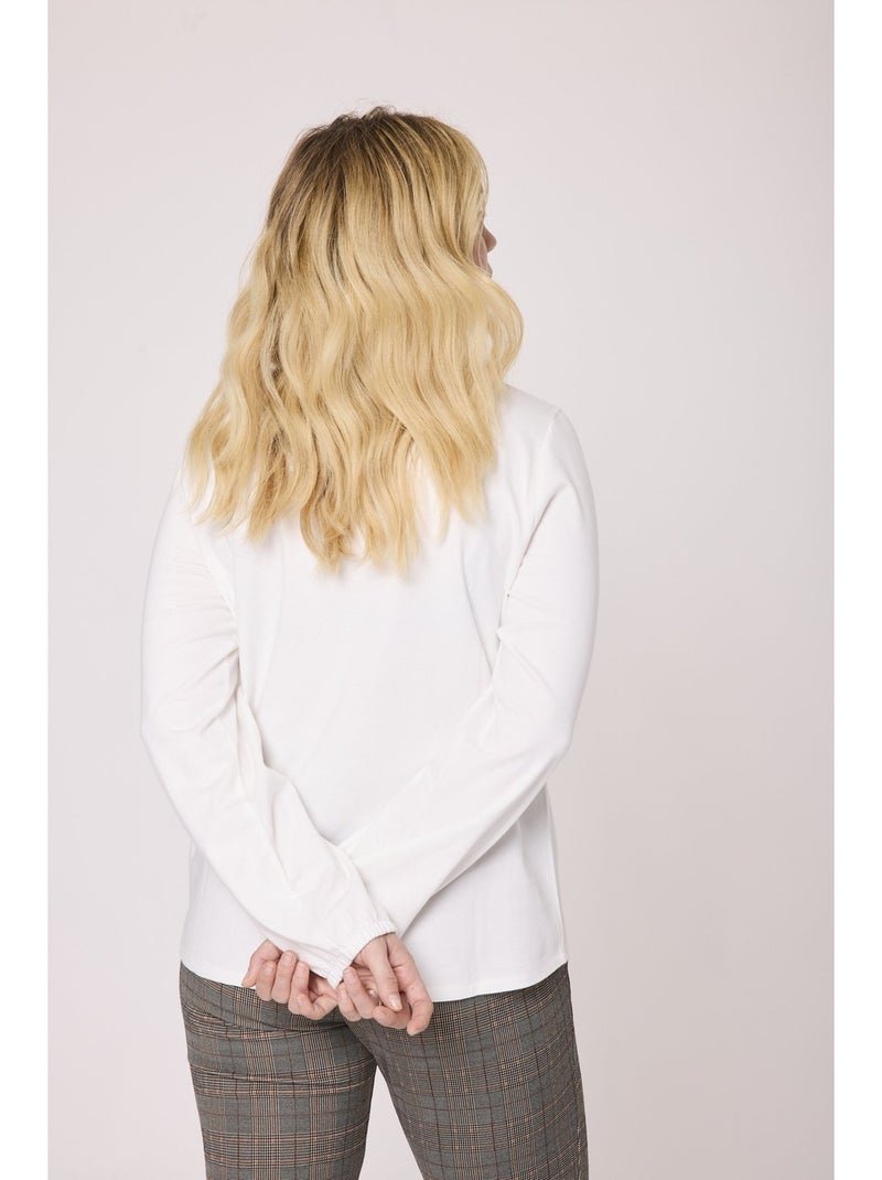 Blouse manches longues - terre de marins Ecru - Kiabi