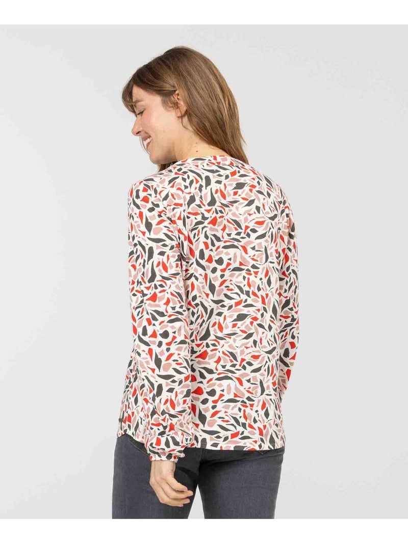 Blouse manches longues - Terre de Marins Multicolore - Kiabi