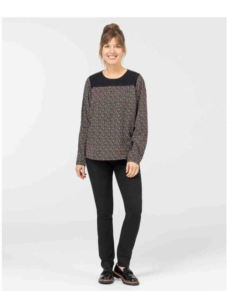 Blouse manches longues - Terre de Marins Multicolore - Kiabi