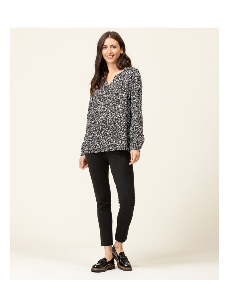 Blouse manches longues - Terre de Marins Noir - Kiabi