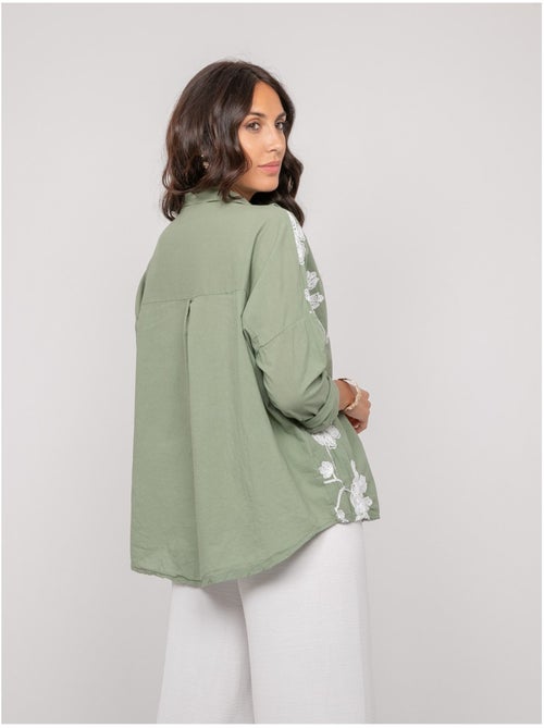 Blouse manches longues broderie OPEYA - Kiabi Blouse manches longues broderie OPEYA - Kiabi